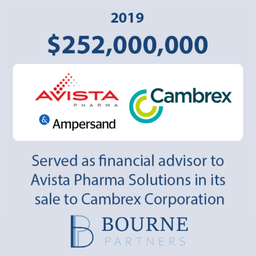 Avista Cambrex 500x500 - Investment Banking